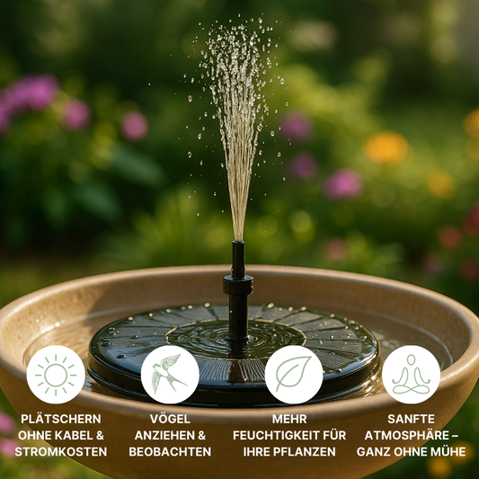 The solar fountain for vibrant gardens