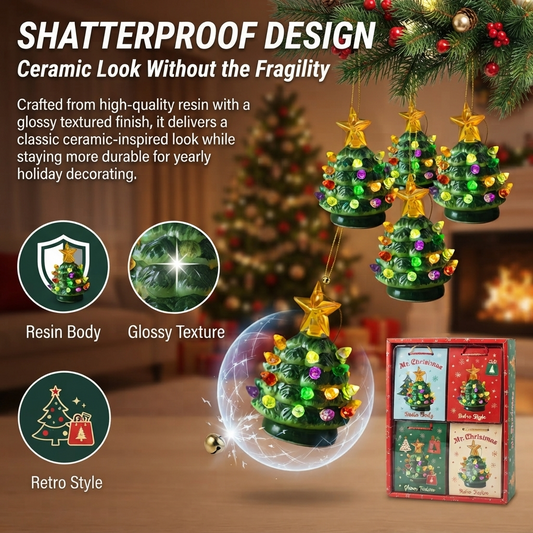 🎄Mini Nostalgic Tree Ornaments with Gift Bags