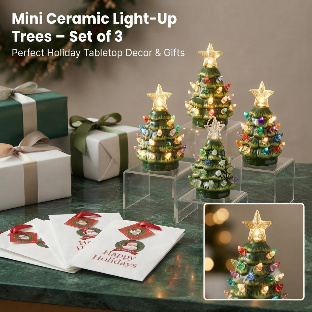 🎄Mini Nostalgic Tree Ornaments with Gift Bags