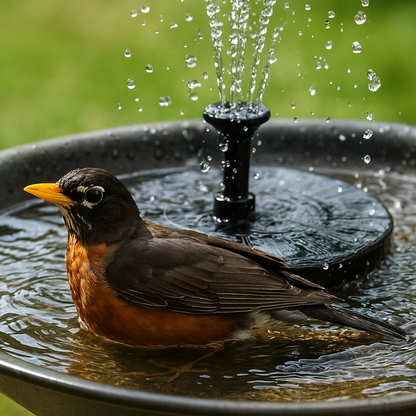 The solar fountain for vibrant gardens