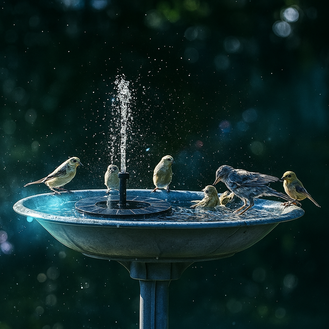 The solar fountain for vibrant gardens