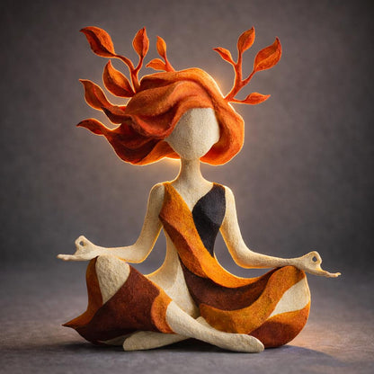 🔥🌿 Unique Meditative Nature Goddess Sculpture