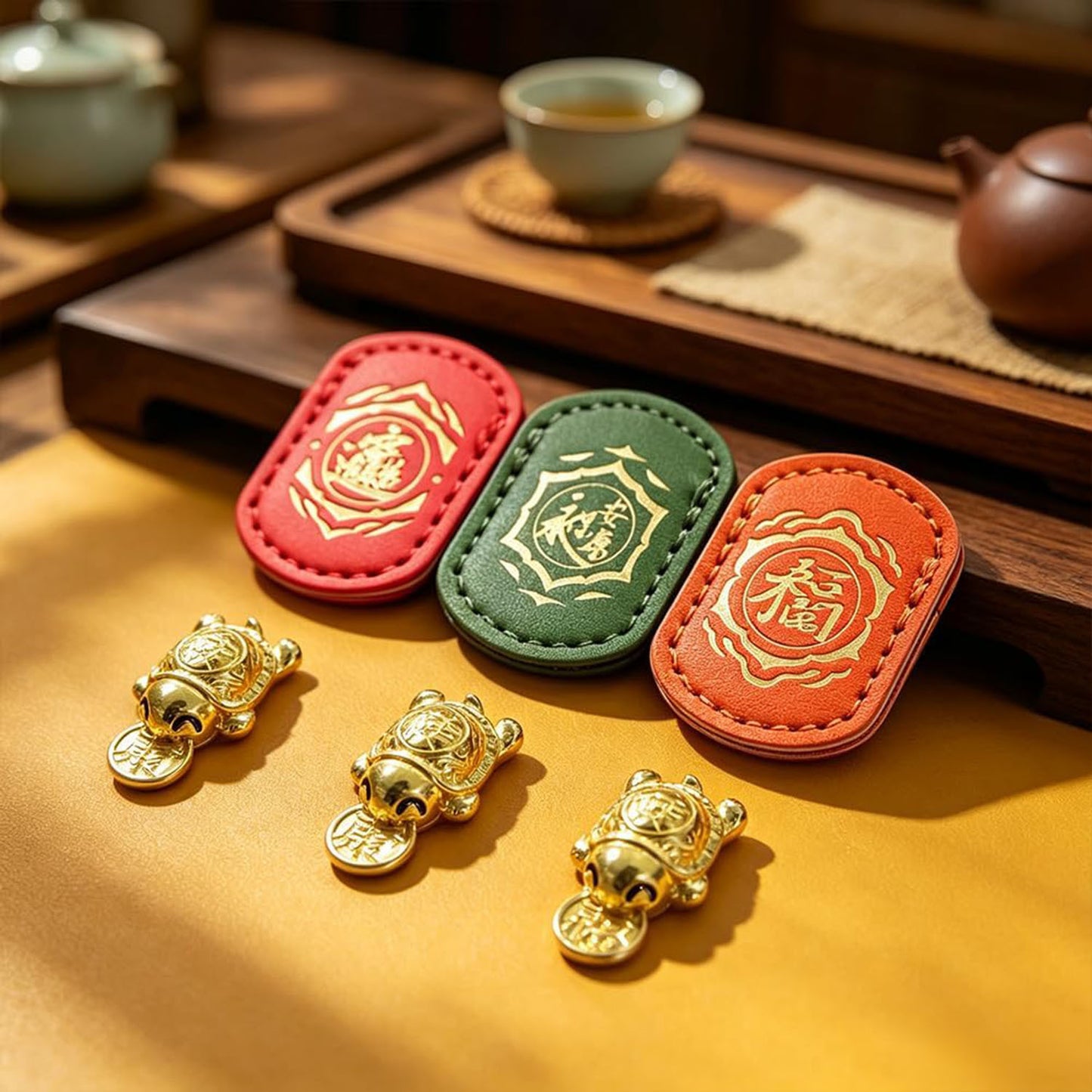 🐢2026 Golden Turtle Charm – Bites onto Luck🍀Never Lets Go!
