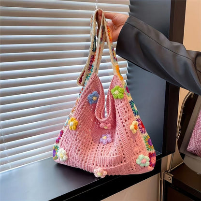 🌼Bohemian Ethnic Crochet Woven Bag, Spacious & Multi-use