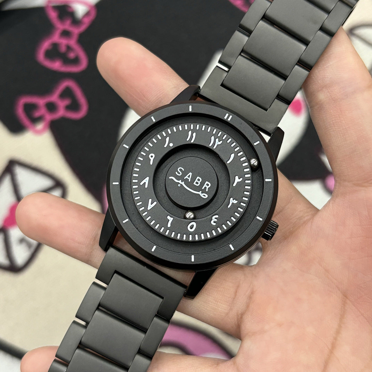 Magnetisk rullbollsupphängning herrklocka