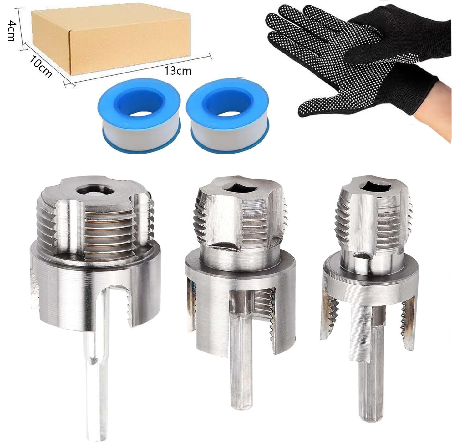 🔧 Drill-Powered Pipe Threading Tool Kit