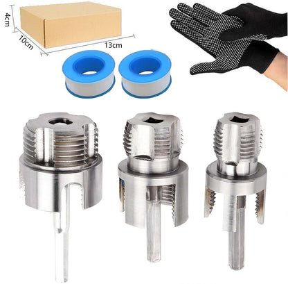 🔧 Drill-Powered Pipe Threading Tool Kit
