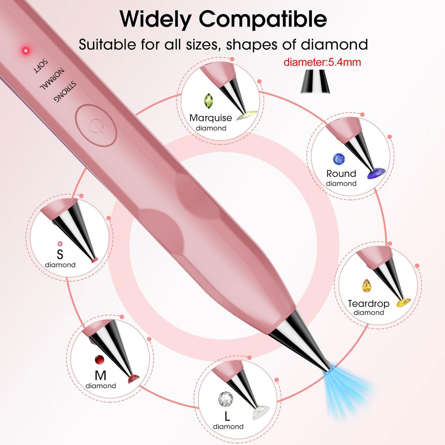 ✨ Electric Diamond Painting Pen – Effortless Diamond Placement Tool