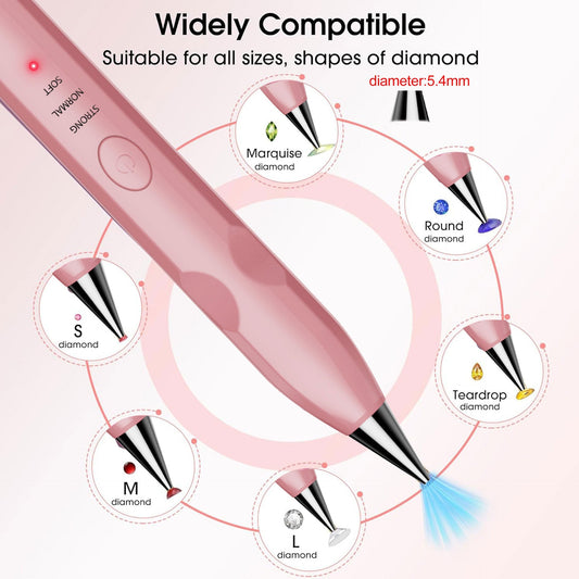 ✨ Electric Diamond Painting Pen – Effortless Diamond Placement Tool
