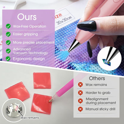 ✨ Electric Diamond Painting Pen – Effortless Diamond Placement Tool