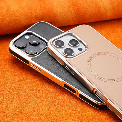 MagSafe magnetiskt mobilskal i läder - mjukt premiumläder med förbättrat grepp