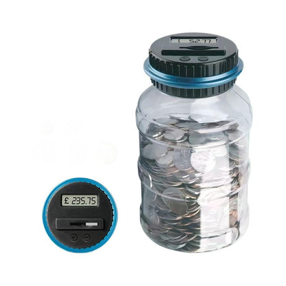 💰Watch Savings Grow – Digital Money Box with Auto Coin Counting & Target Setting