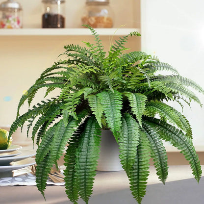 🌱 UV-Resistant Lifelike Artificial Boston Fern