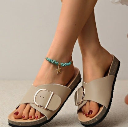 Birkenstock-tofflormed vintage-spän