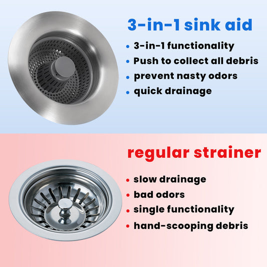 HOT SALE 60% RABATT🏆Nytt förbättrat avloppsfilter för diskho med fjäderkärna