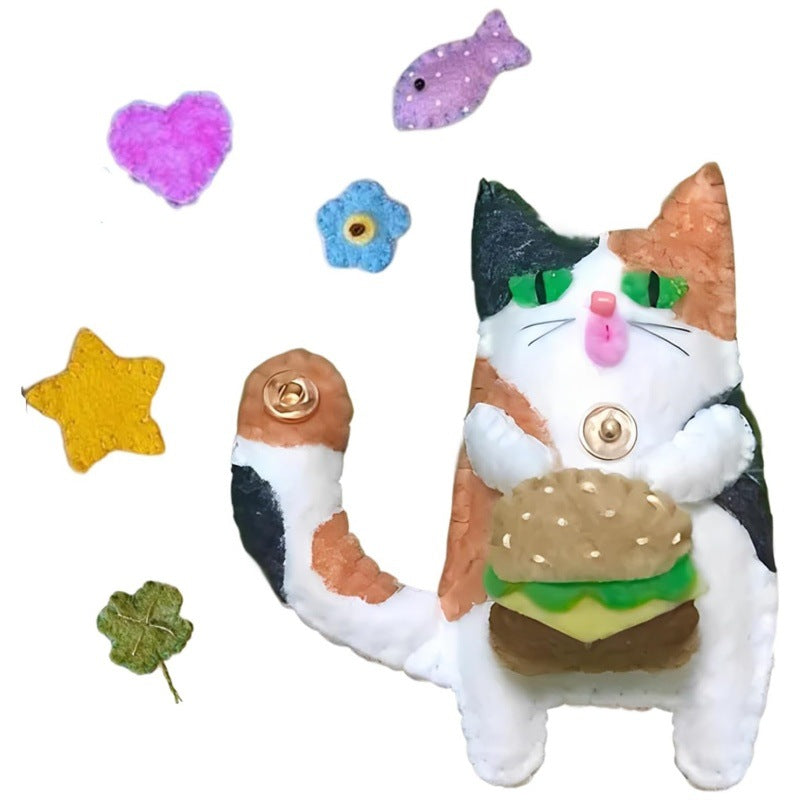 Felt Kitty Keyring