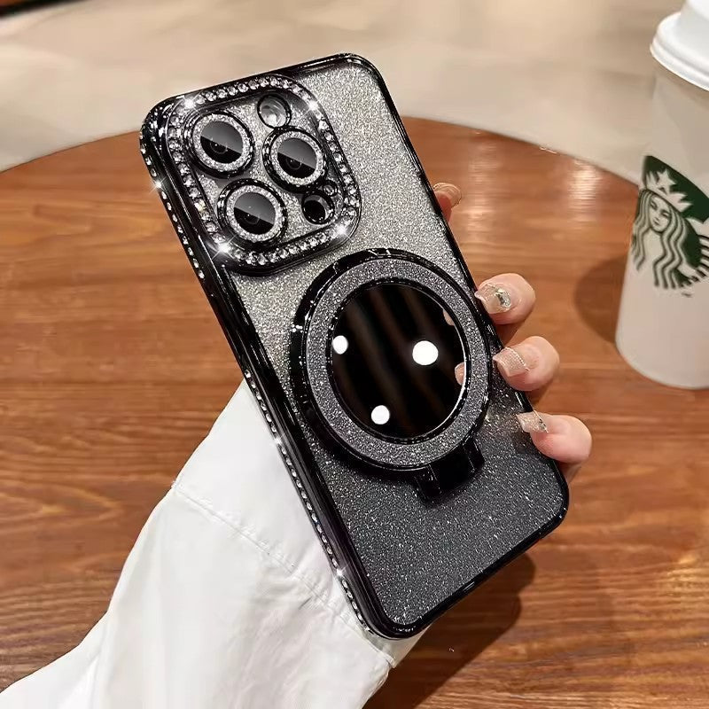 📲✨Skyddsfodral för sminkspegel med gradientglitter