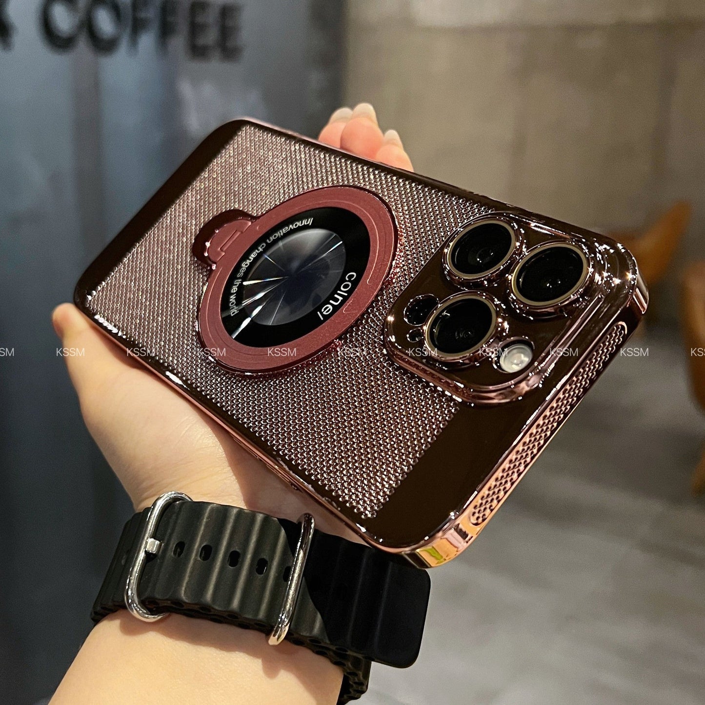 360° roterande mobilskal med stativ, avancerad värmeavledning och stöd för magnetisk laddning