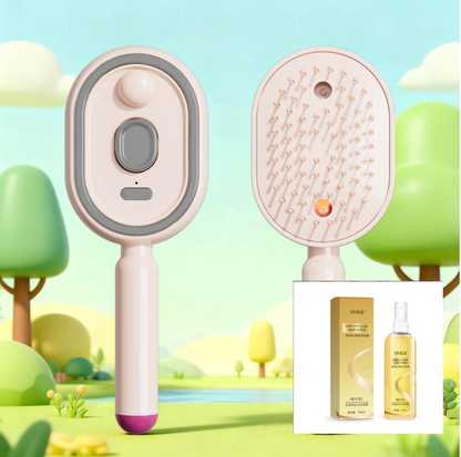 Electric Spray & Massage Hair Brush