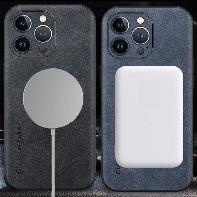 Fodral i äkta läder - tunn design och MagSafe-kompatibel