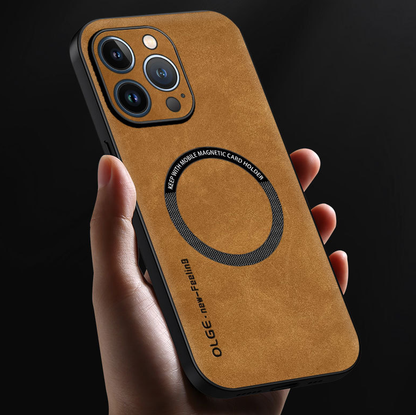 Fodral i äkta läder - tunn design och MagSafe-kompatibel