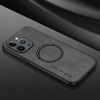 Fodral i äkta läder - tunn design och MagSafe-kompatibel