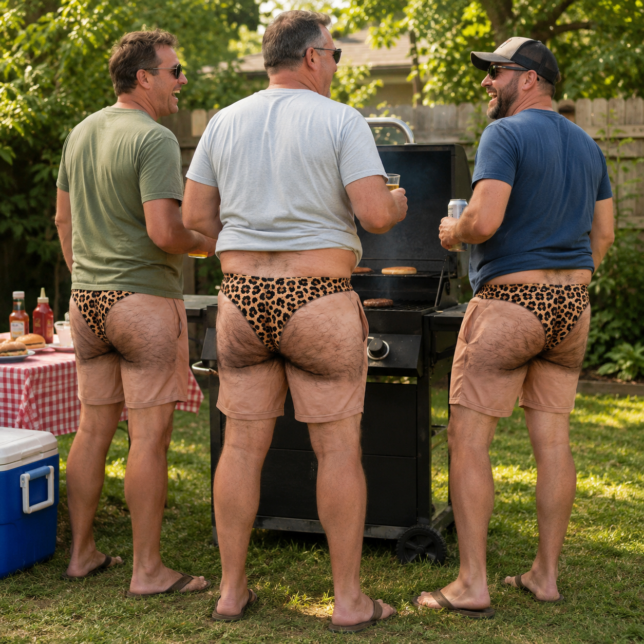 The "Cheeky Commando" Novelty Prank Swim Trunks – Guaranteed to Cause Double-Takes!