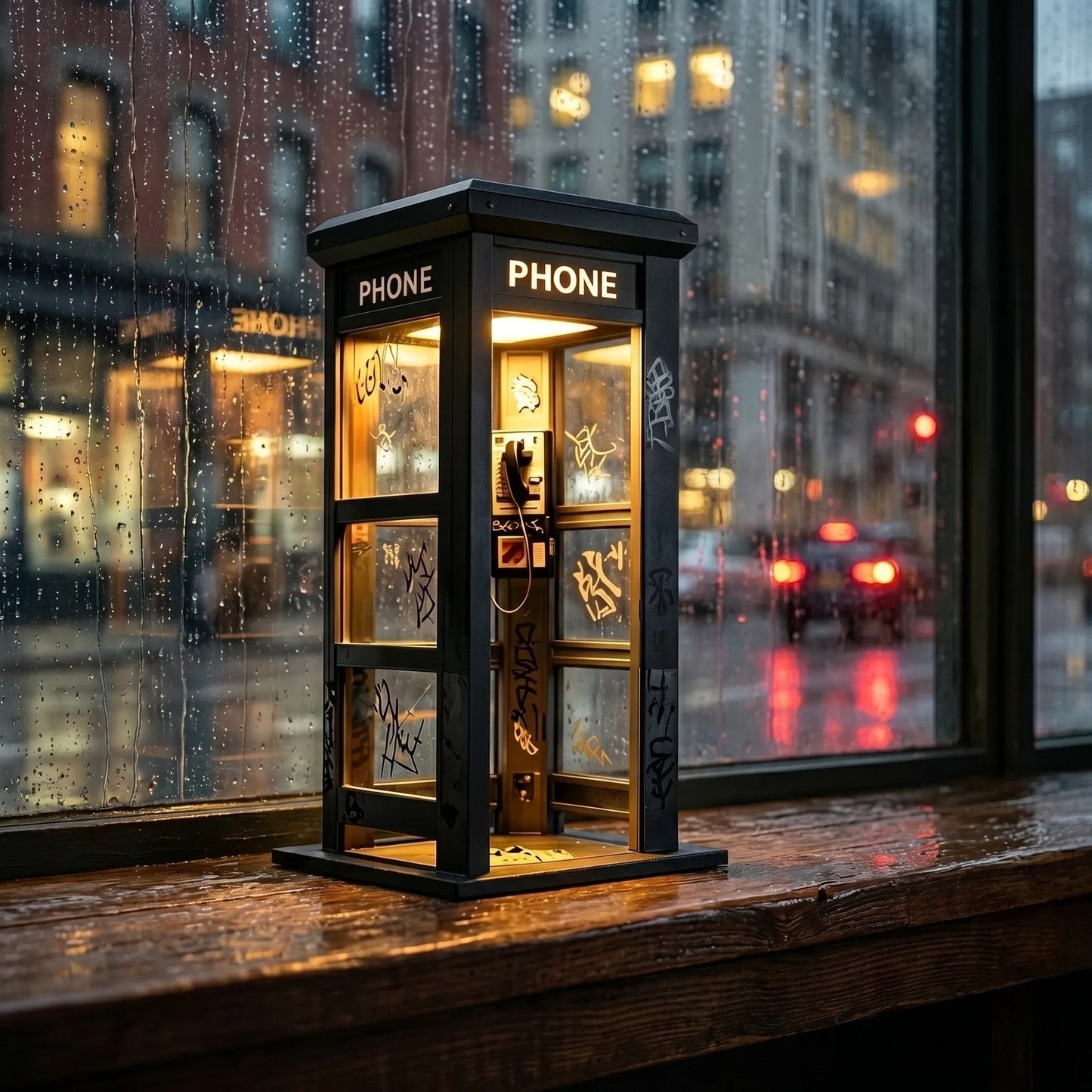 📞Vintage Phone Booth Ambient Lamp✨