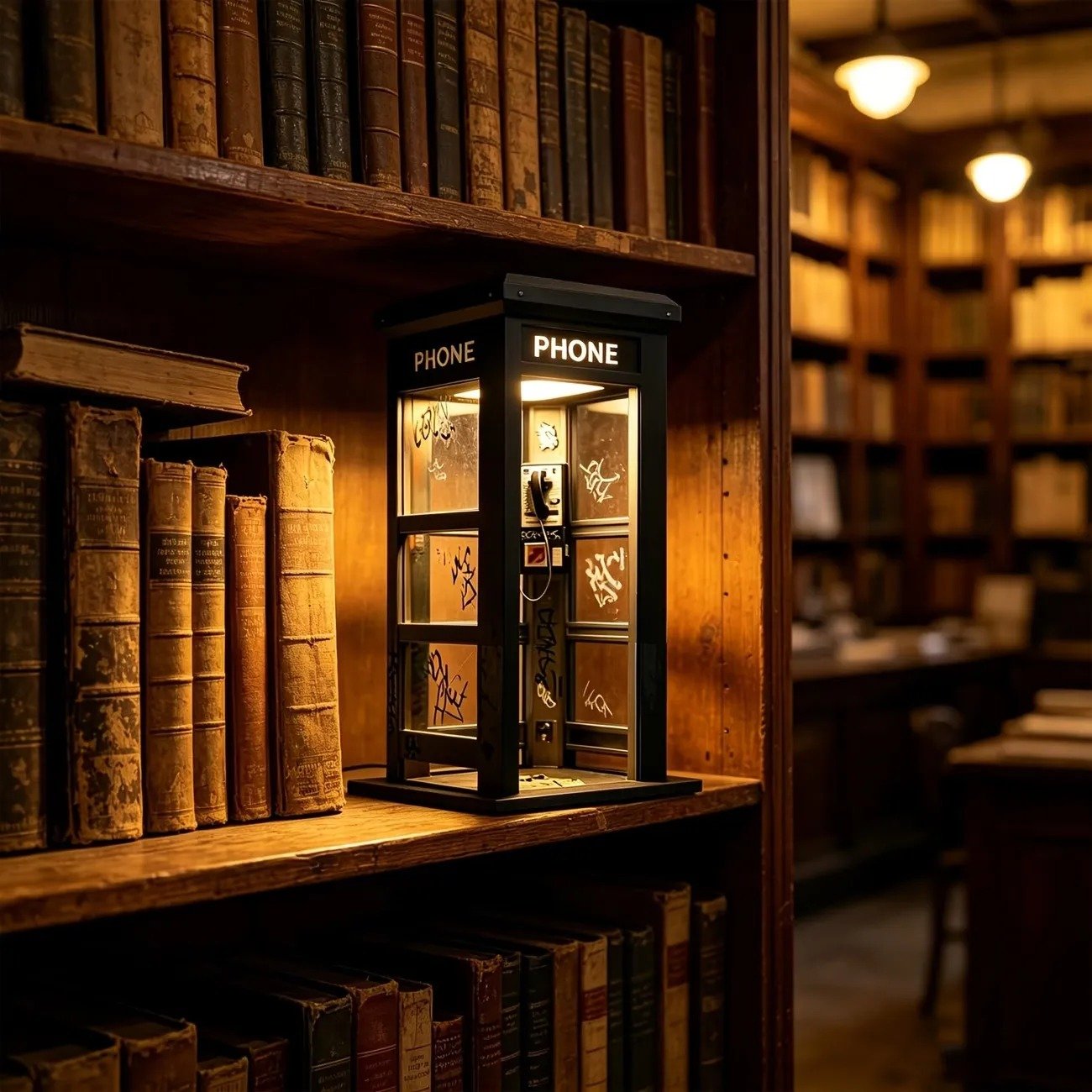 📞Vintage Phone Booth Ambient Lamp✨