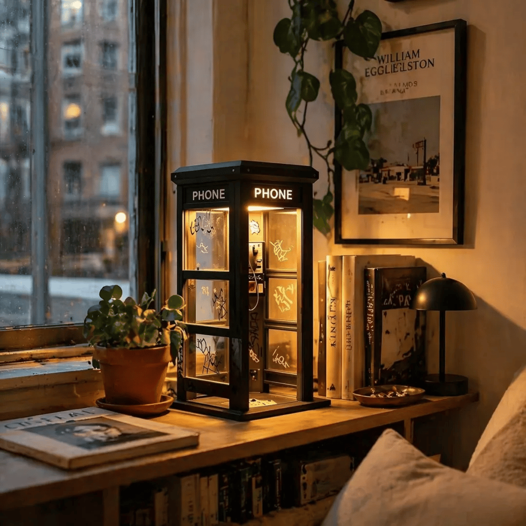 📞Vintage Phone Booth Ambient Lamp✨