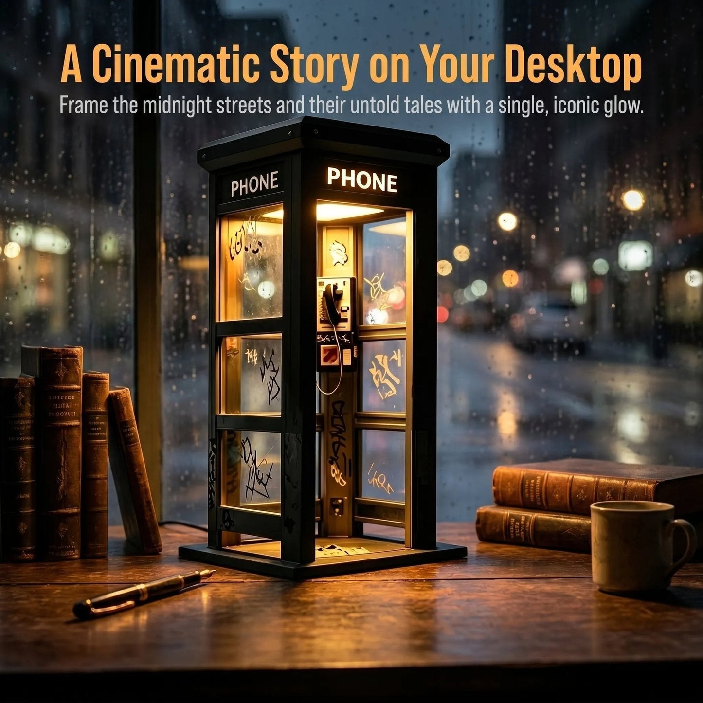 📞Vintage Phone Booth Ambient Lamp✨