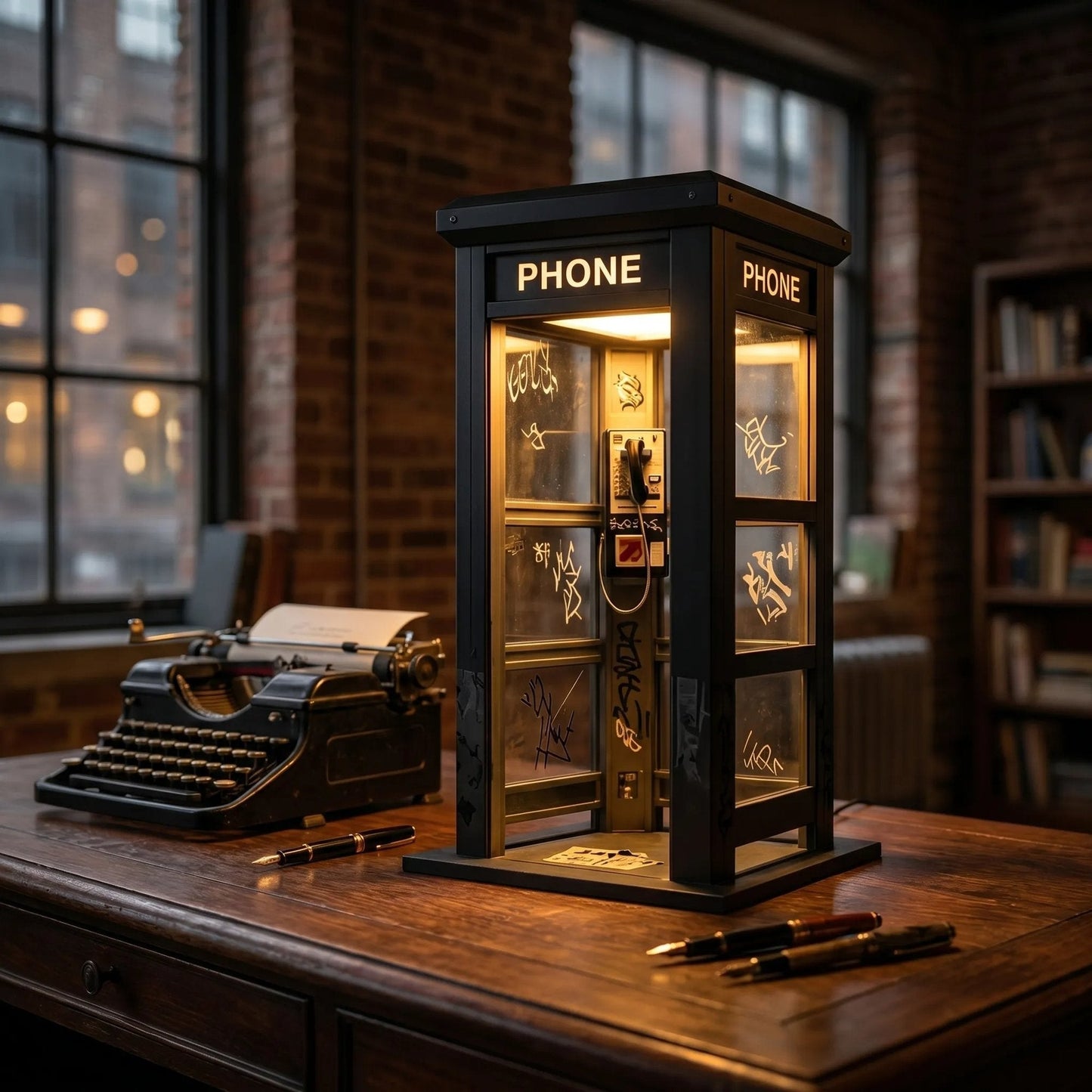 📞Vintage Phone Booth Ambient Lamp✨
