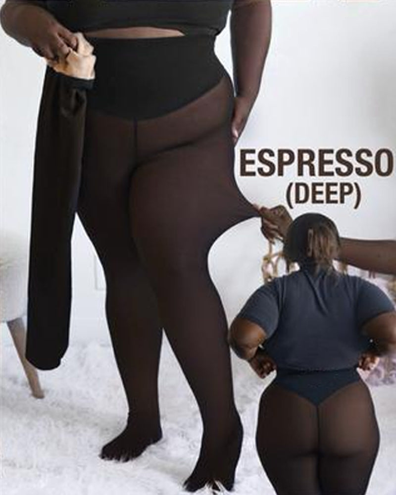 ⚡Över 50 000 sålda!❄️Formförbättrande fleece-leggings med en enda söm✨✨Håll dig varm. Se bra ut. 💕