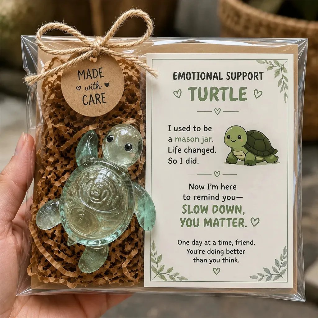 💌 Emotional Support Animal – Meaningful Encouragement Keepsake with Message Card & Gift-Ready Packaging ✨