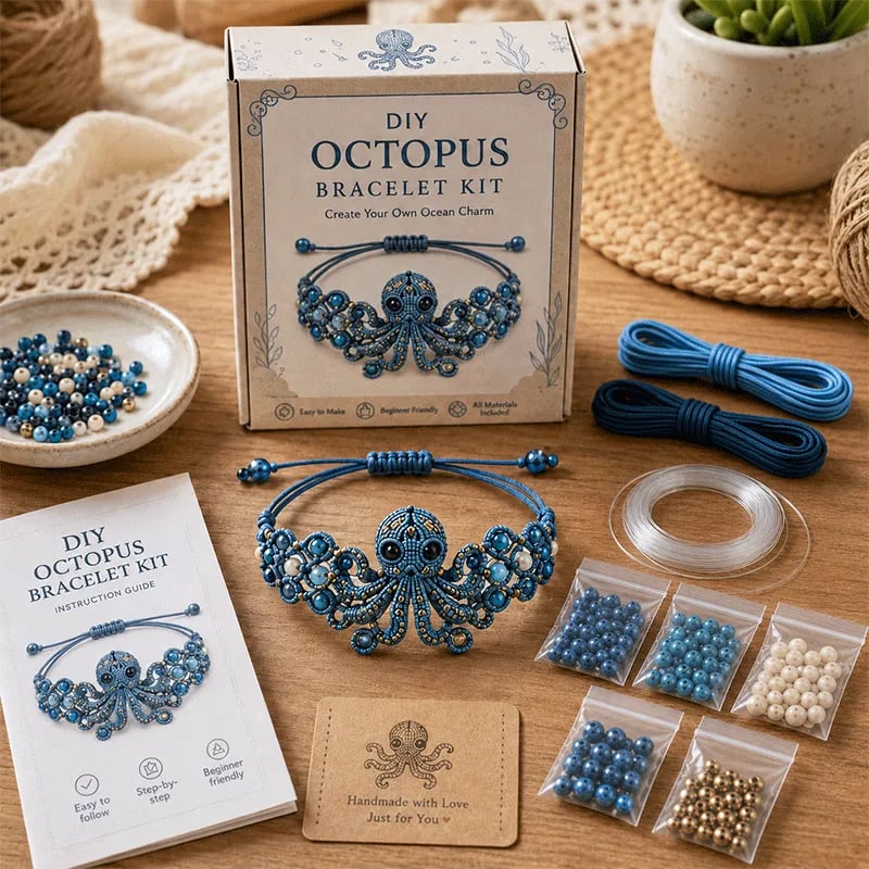 🐙DIY Beaded Bracelet Making Kit🔥