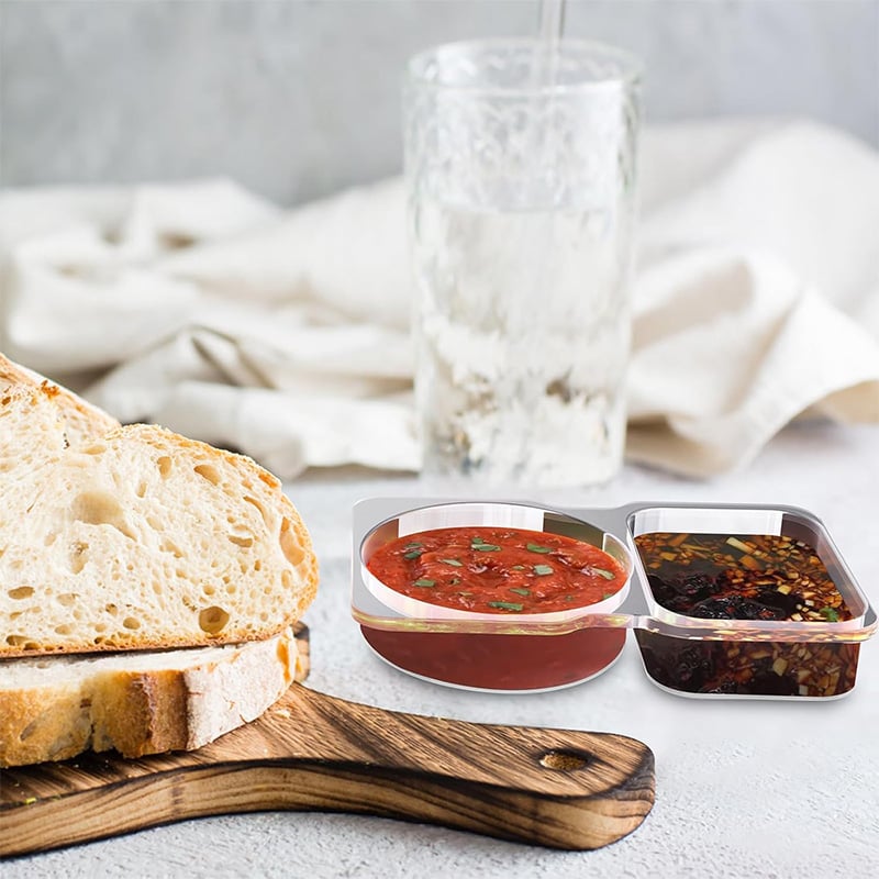 Kryddbehållare med dubbla fack