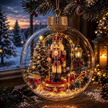 🎄Glowing Christmas Diorama Ornament – A Tiny Winter World in the Palm of Your Hand👼