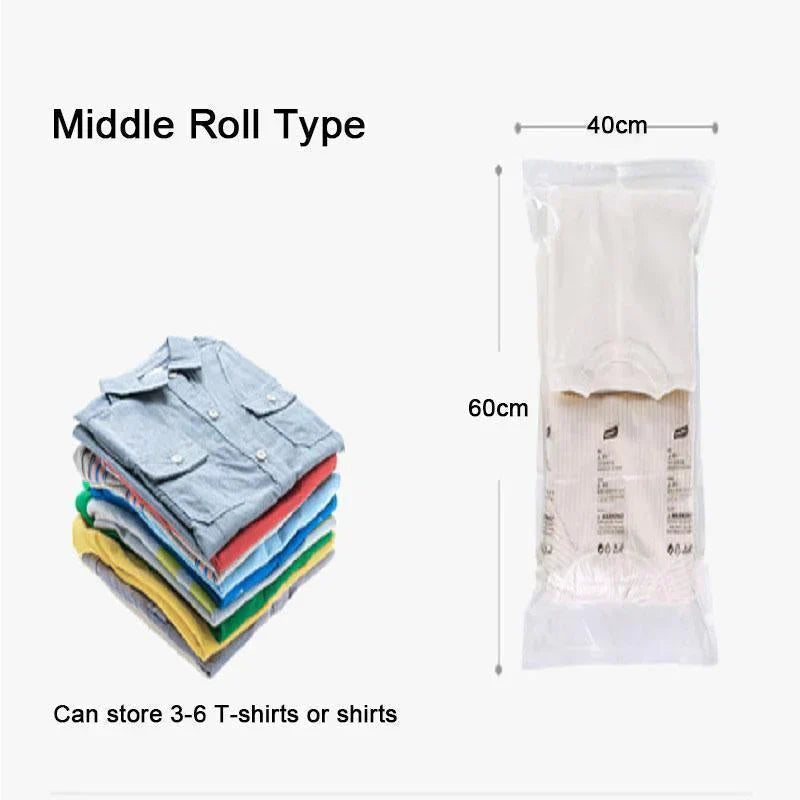 Återanvändbara förvaringspåsar med vakuumfri kompression