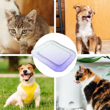 🧊Ice Silk Pet Cooling Mat – Breathable Summer Cooling Bed for Dogs & Cats