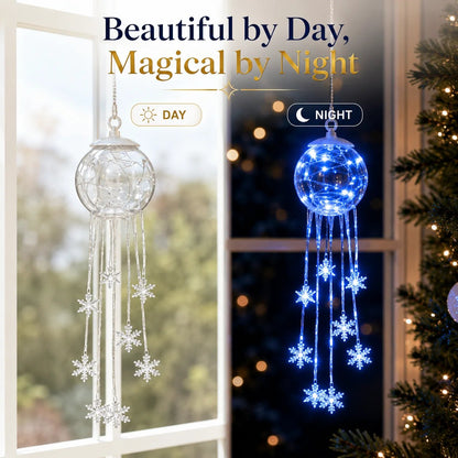 ❄️Winter Magic Snowflake Cascade – LED Hanging Christmas Ornament