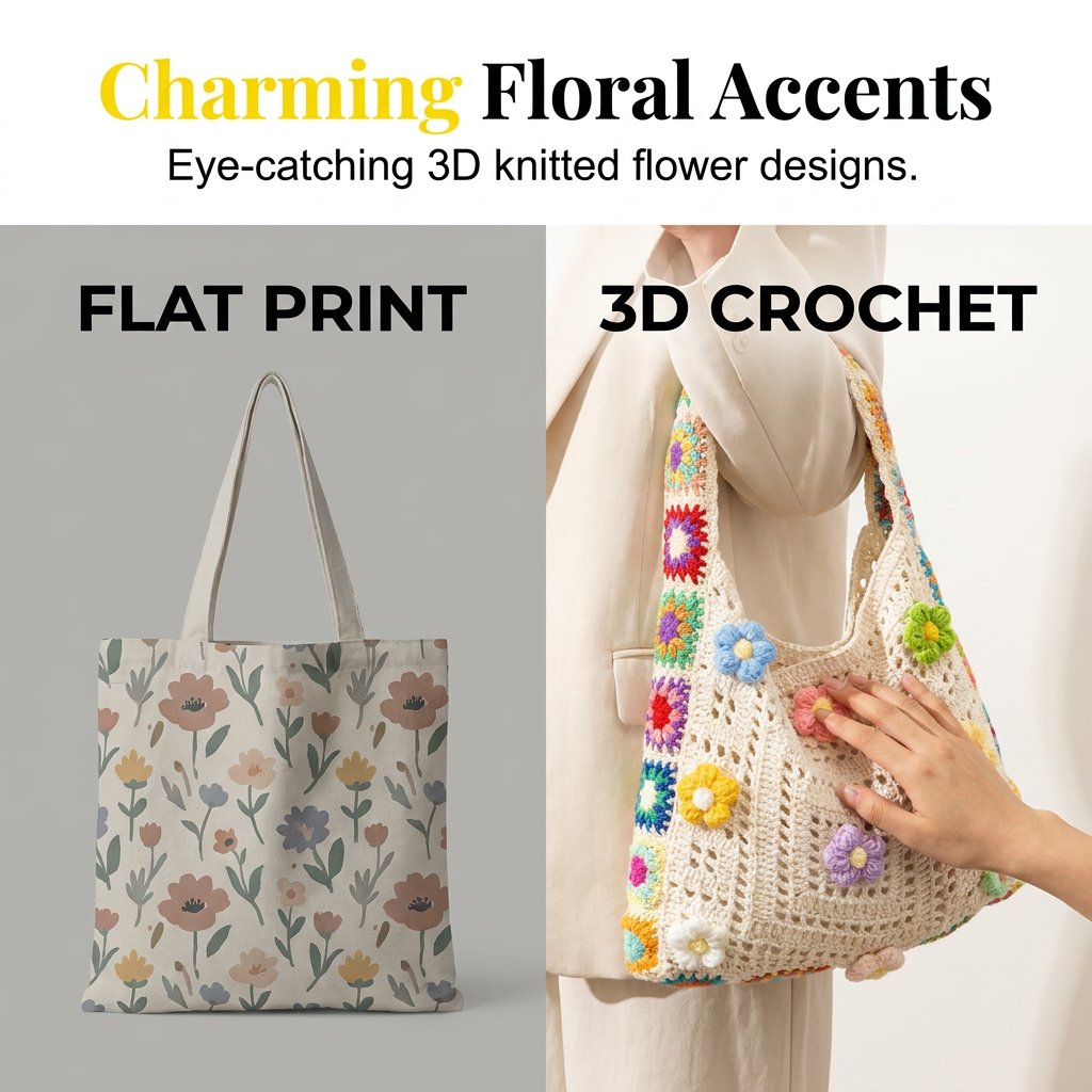🌼Bohemian Ethnic Crochet Woven Bag, Spacious & Multi-use