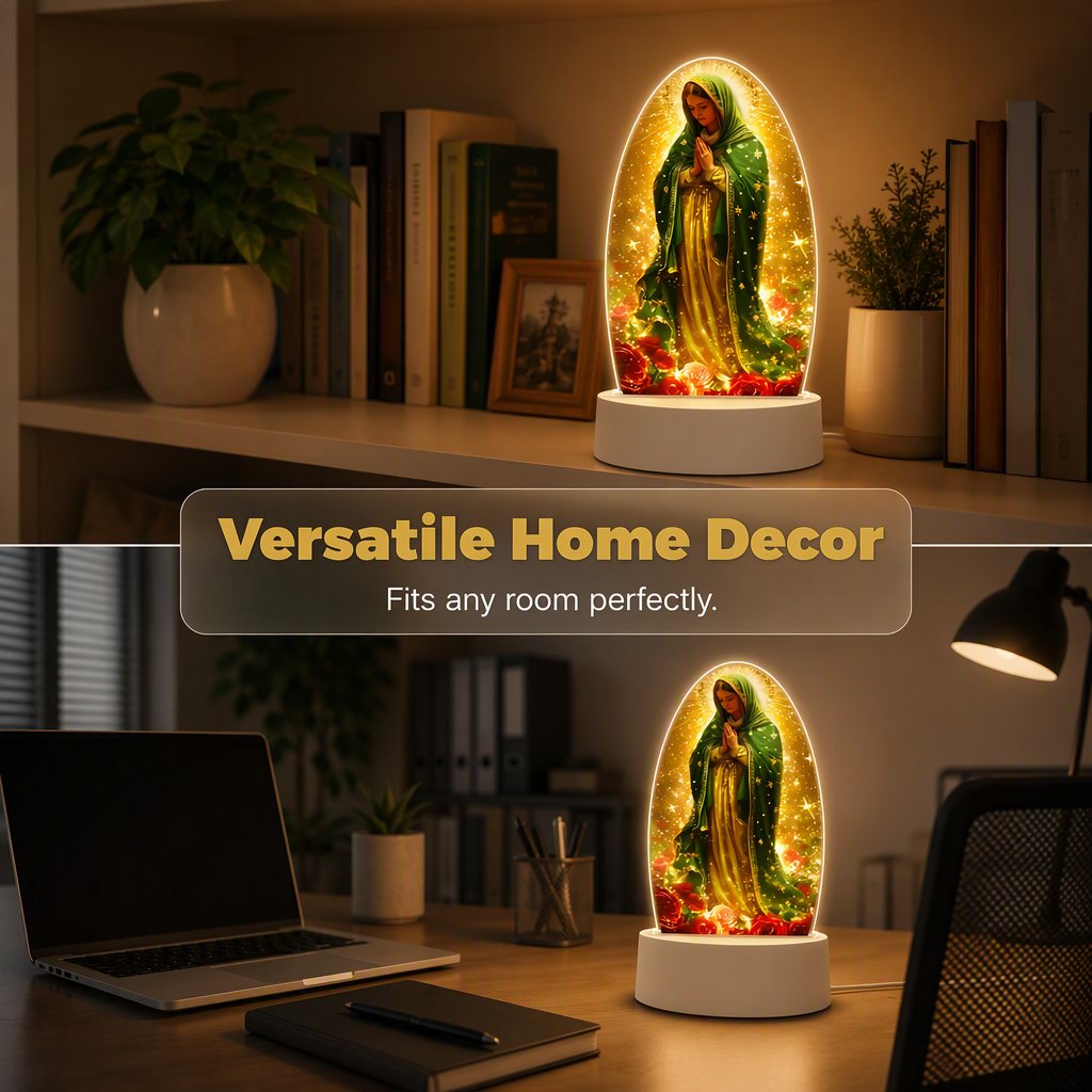 🕯️Our Lady of Guadalupe Acrylic Night Light