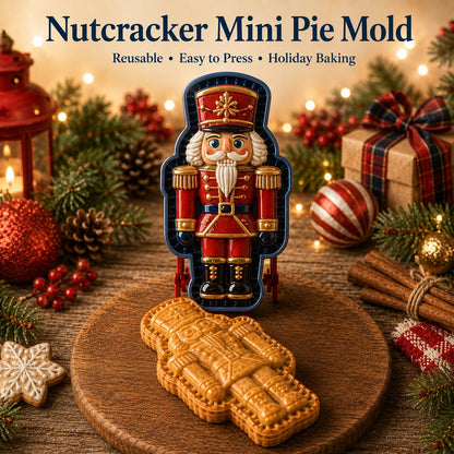 🎄8-Design Christmas Mini Pie Mold Collection| Reusable Embossed Molds