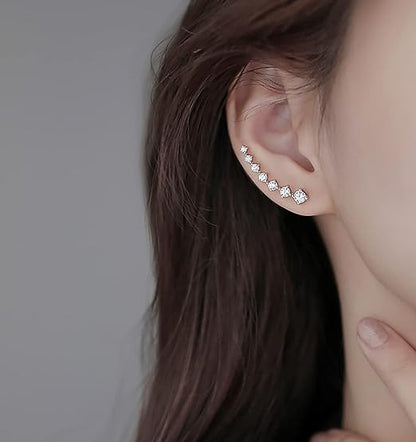 🔥SISTA DAG SPARA 49% RABATT 🔥Seven Star Diamond Stud Örhängen (KÖP MER SPARA MER)