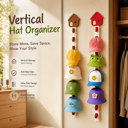 🧢✨ Hat Organizer Clip Rack