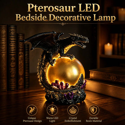 💡Dragon LED Night Light – 🐉Resin Dragon Table Lamp, Creative Bedside & Desktop Decorative Ornament for the Bedroom, Study and Home Decor