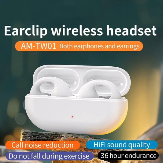 Bluetooth-headset med öronklämma och benledning