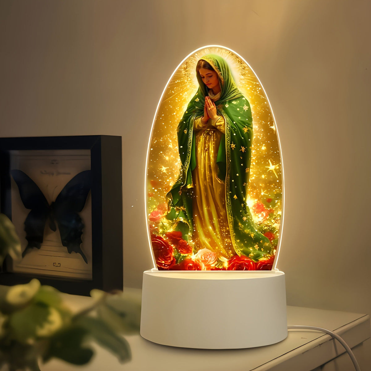 🕯️Our Lady of Guadalupe Acrylic Night Light