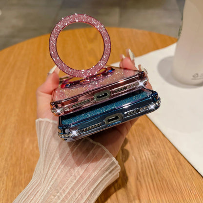 📲✨Skyddsfodral för sminkspegel med gradientglitter