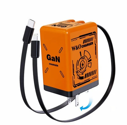 ⏰KÖP 2 FÅ FRAKTFRITT💥W&O 2-i-1 GaN 20W snabbladdare